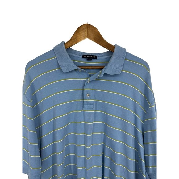 Lands' End Short Sleeve Polo Shirt Men's Size XL - Picture 2 of 7